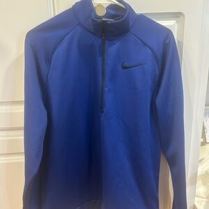 Nike Men's M Dri-Fit 1/4 Zip Performance Jacket in Royal Blue